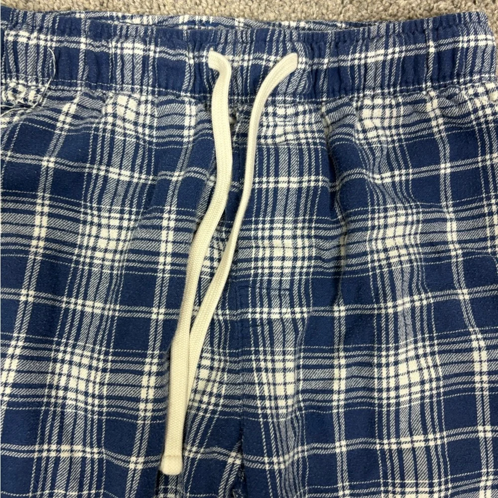 Blue plaid pajama‎ pants